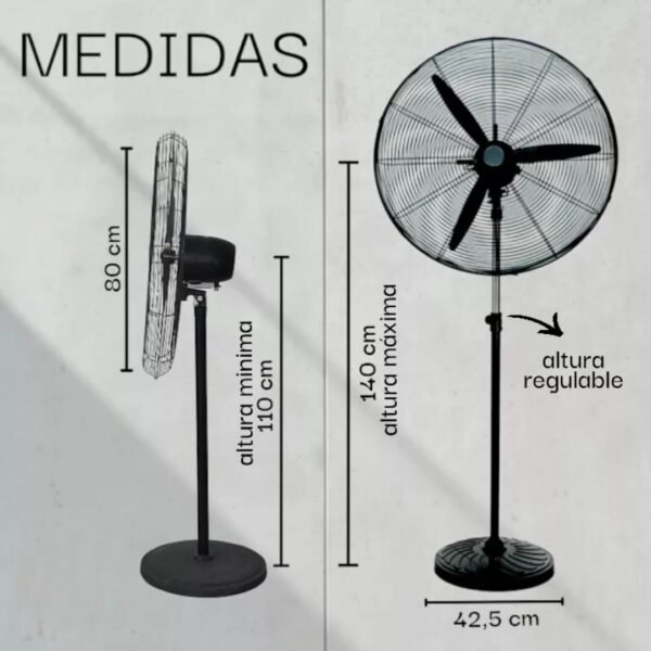 Ventilador Industrial 30 Pulgadas 2 En 1 Pie/pared Delhi - Image 3