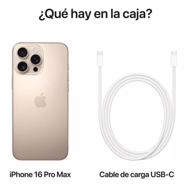 Apple iPhone 16 Pro Max (256 Gb) Negro / Desert Caja Sellada (CONSULTAR PRECIO OFERTA) - Image 4